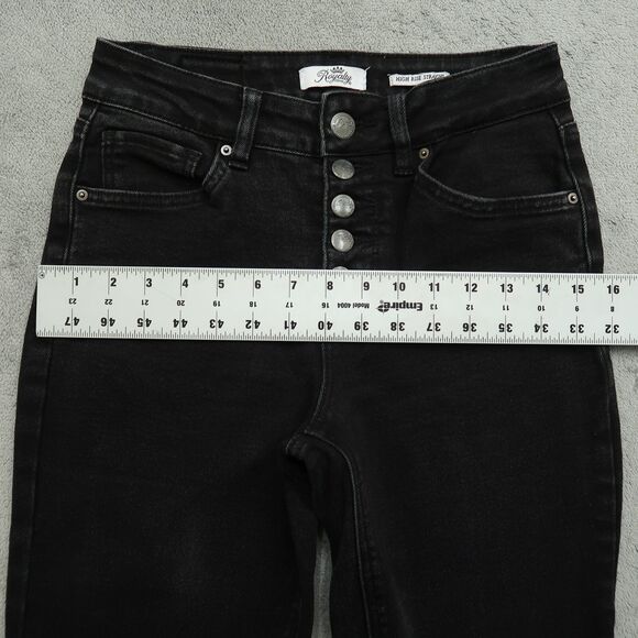 Royalty Jeans Women's Size 4 Faded Black High-Rise Straight Denim 26" Inseam - Picture 7 of 16
